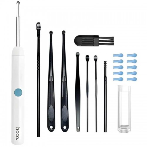 Отоскоп для чистки ушей з камерою Hoco HP65 Ears cleaning White