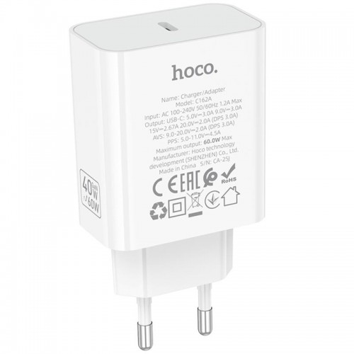 МЗП Hoco C162A Source PD40W (1USB-C) White