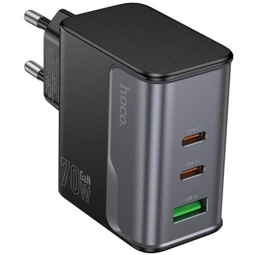 СЗУ Hoco CS75A Star Speed PD70W+QC3.0 (1USB-A/2C) Midnight black