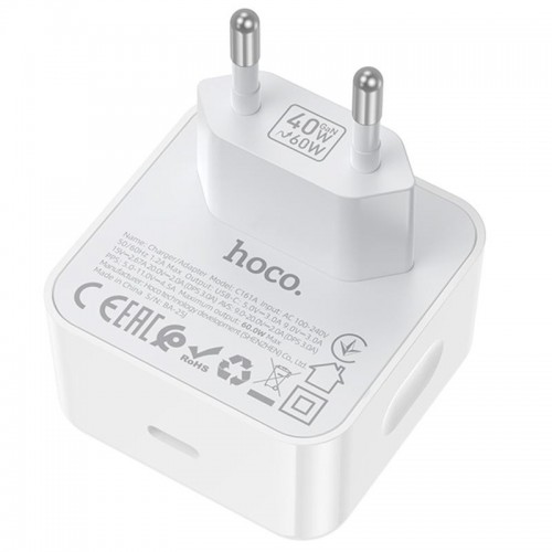 МЗП Hoco C161A Speed PD40W (1USB-C) White