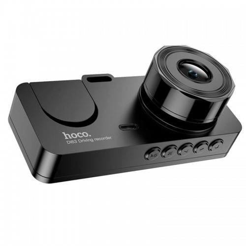 Відеореєстратор Hoco DI63 2-inch display with rear camera (480+480P) Black
