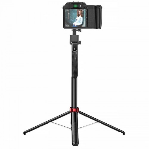 Монопод для селфи Hoco DYY04 трипод + съемный BT пульт Black