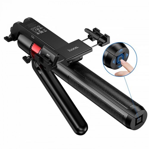 Монопод для селфи Hoco DYY04 трипод + съемный BT пульт Black