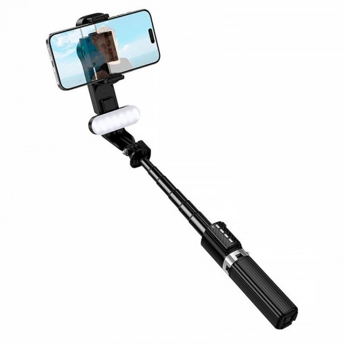 Монопод для селфи Hoco DYY06 трипод + съемный BT пульт + стабилизатор Black