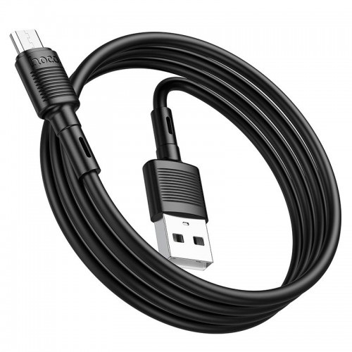 Дата кабель Hoco X83 Victory USB to MicroUSB (1m) Black