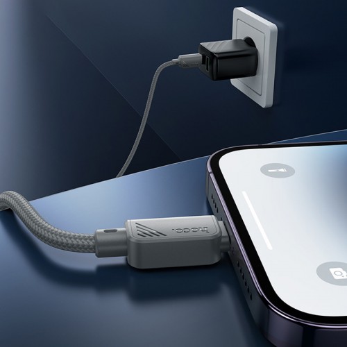 Дата кабель Hoco X113 Beneficio USB to Type-C (1m) Gray