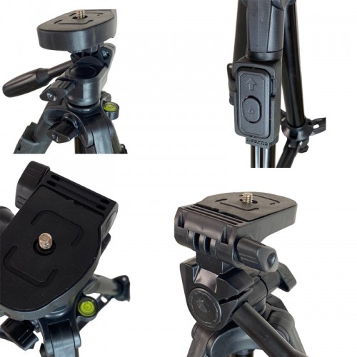 Штатив NeePho NP-3160S для зйомки 30-68.5см з тримачем+пульт Black