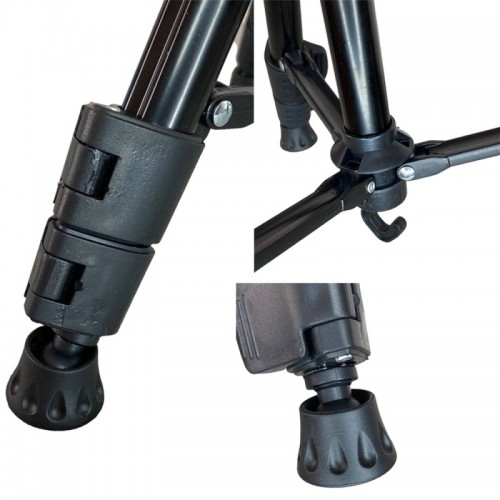 Штатив NeePho NP-3160S для зйомки 30-68.5см з тримачем+пульт Black