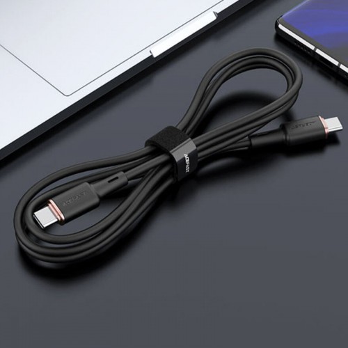 Дата кабель Acefast C2-03 USB-C to USB-C zinc alloy silicone (1.2m) Black