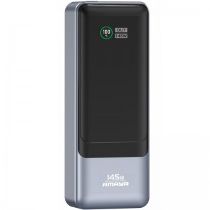 Портативное ЗУ Power Bank Amaya FD23 145W with display and cable 20000 mAh Gray