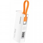 Повербанк Amaya FD39 5000mAh 22.5W з кабелем Type-C White
