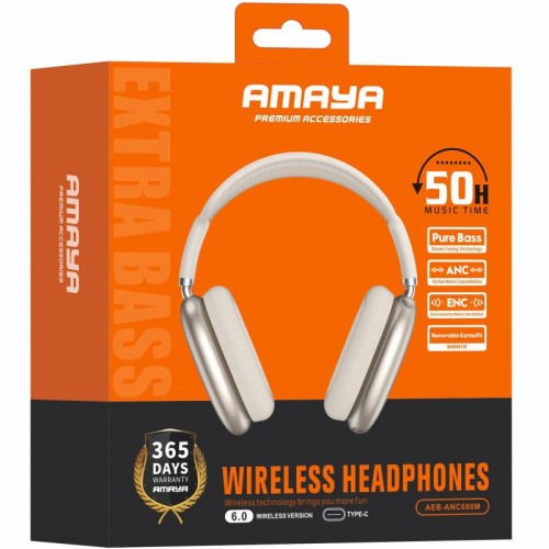 Накладні бездротові навушники Amaya ANC680M ANC Starlight