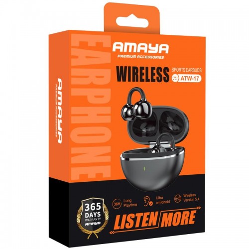 Бездротові TWS навушники Amaya ATW-17 Black