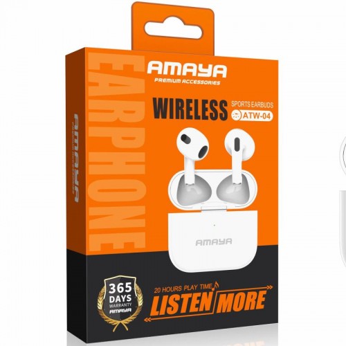 Бездротові TWS навушники Amaya ATW-04 White