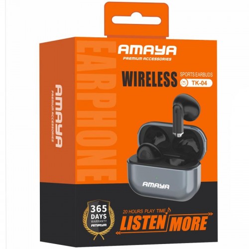 Бездротові TWS навушники Amaya TK04 Gaming Black