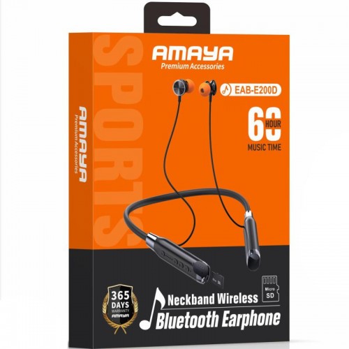 Bluetooth Навушники Amaya EAB-E200D Sports headphones Black