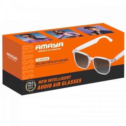 Смарт-очки Amaya ASG-05 Bluetooth Music White