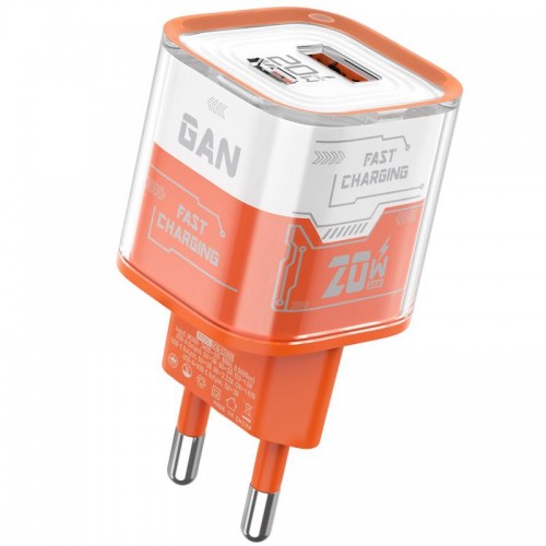 МЗП Amaya E200D PD20W+QC3.0 (1USB-A/1C) Оранжевый