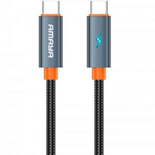 Дата-кабель Amaya CC58 Type-C — Type-C 60W (1 м) серый