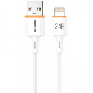 Дата-кабель Amaya L66 USB — Lightning 2.4A (1 м) белый