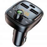 АЗП FM модулятор Amaya ACC-T02 PD30W (2USB-A/1C) Black