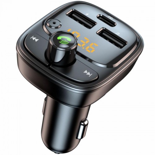 FM-модулятор АЗП Amaya ACC-T02 PD30W (2USB-A/1C) Black