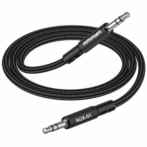 Аудиокабель Aux Amaya AUX-01 (1 м) Чёрный