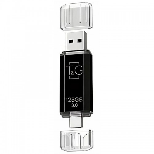 Флеш-накопичувач T&G 009 Star Series 2in1 USB 3.0 (USB-A/C) — 128GB Чорний