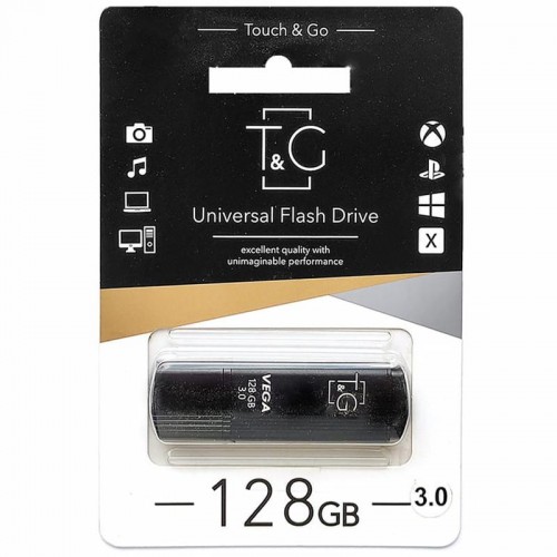 Флеш-накопитель T&G 121 Vega Series USB 3.0 — 128GB Чёрный