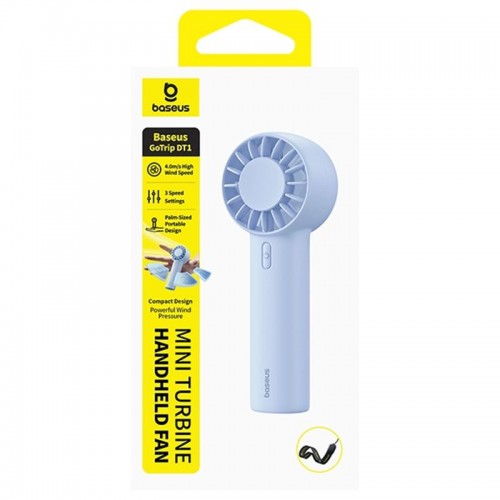 Портативний вентилятор Baseus GoTrip DT1 Mini Turbine 1200 mAh (C0119) Galaxy Blue