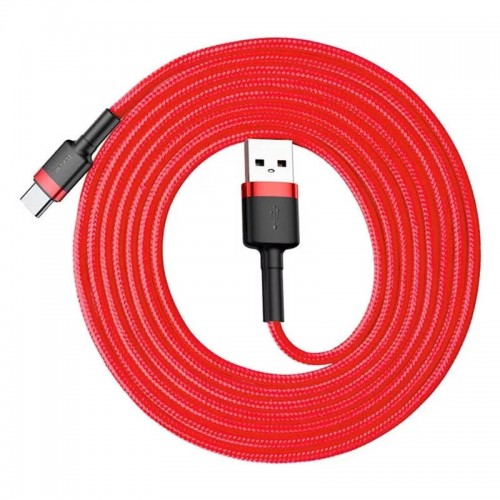 Дата кабель Baseus Cafule USB to Type-C Cable 2A (2m) (CATKLF-C) Червоний