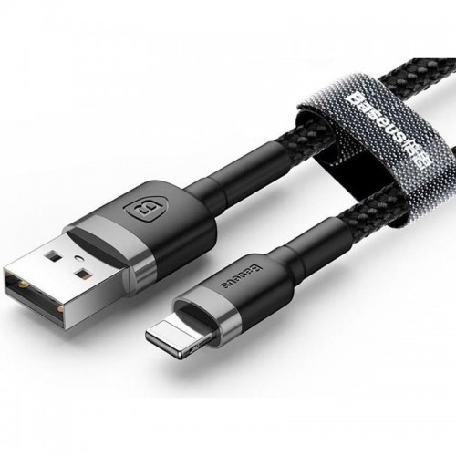 Дата кабель Baseus Cafule Type-C to Type-C PD2.0 60W (2m) (CATKLF-H) Чорний / Сірий