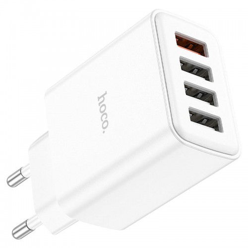 СЗУ Hoco C102A Fuerza QC3.0 (4USB-A) White