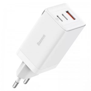 СЗУ Baseus GaN5 Pro 65W 2Type-C+USB 100W EU (CCGP12020) White
