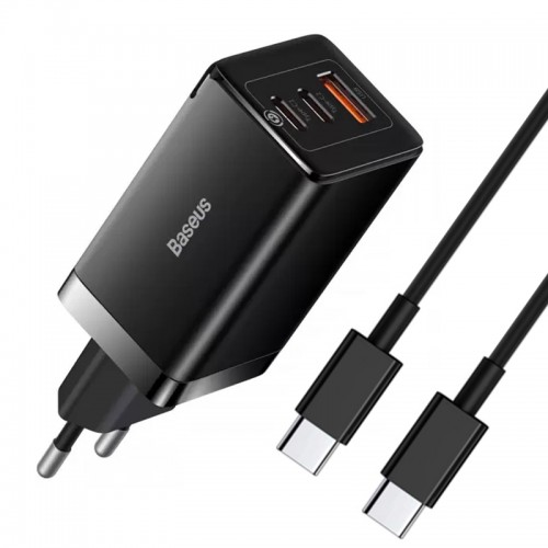СЗУ Baseus GaN5 Pro 65W 2Type-C+USB 100W EU (CCGP12020) Black