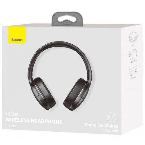 Накладні бездротові навушники Baseus Encok Wireless headphone D02 Pro (NGTD01030) Black