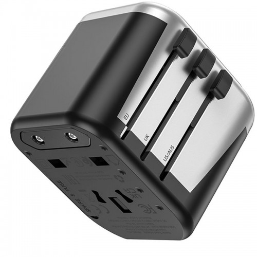 МЗП Hoco AC5 Level 2USB+Socket Black