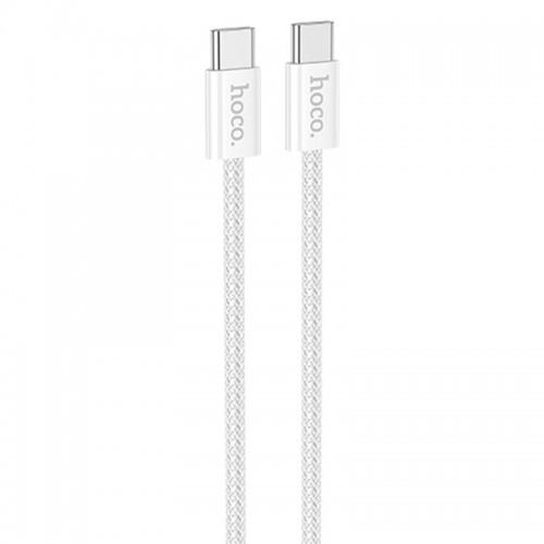 Дата кабель Hoco X104 Source 60W Type-C to Type-C (1m) White
