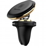 Автотримач магнітний Baseus Magnetic Air Vent OS with cable clip (C40141201113-00) Rose Gold