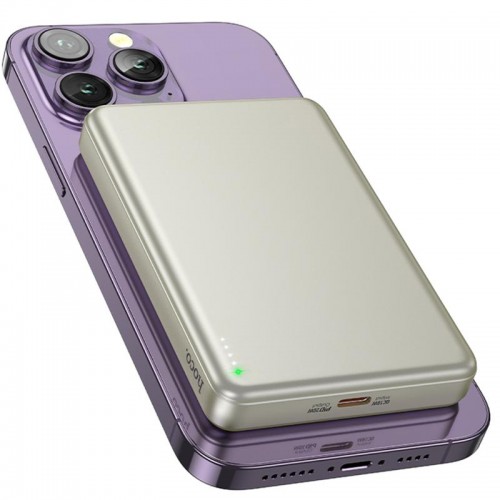 Портативное ЗУ Power Bank Hoco Q26A Joy PD20W с БЗУ 10000 mAh Titanium gold