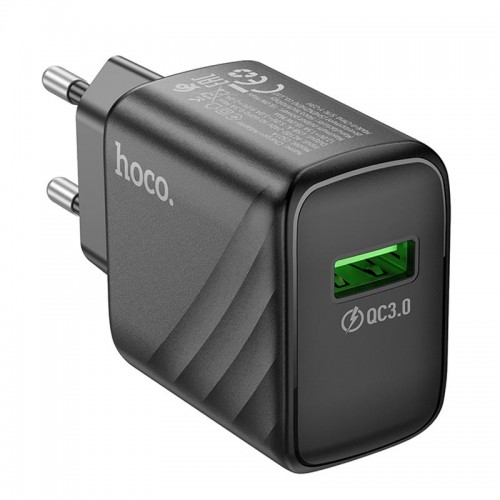 СЗУ Hoco CS21A Rich QC3.0 18W (1USB-A) Black