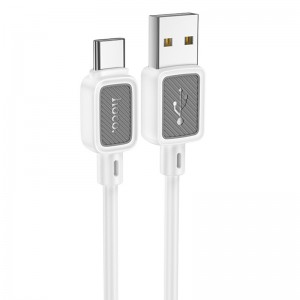 Дата кабель Hoco X108 Benefit USB to Type-C 3A (1m) White