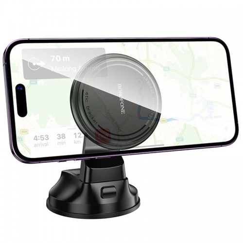 Автотримач Borofone BH136 Parker ring magnetic (center console) Black