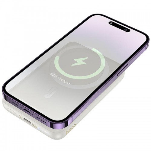 Портативное ЗУ Power Bank Hoco J141 Grace PD20W с БЗУ 10000 mAh Milky White