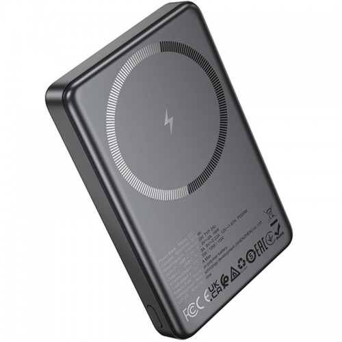 Портативное ЗУ Power Bank Hoco Q34 Clever PD20W с БЗУ 10000 mAh Metal gray