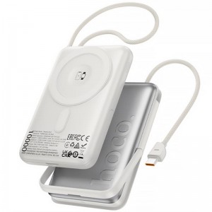 Портативное ЗУ Power Bank Hoco Q43 Clever PD20W с БЗУ+iWatch Type-C 10000 mAh Silver