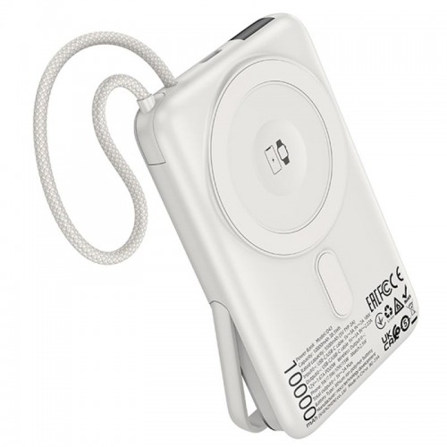 Портативное ЗУ Power Bank Hoco Q43 Clever PD20W с БЗУ+iWatch Type-C 10000 mAh Silver