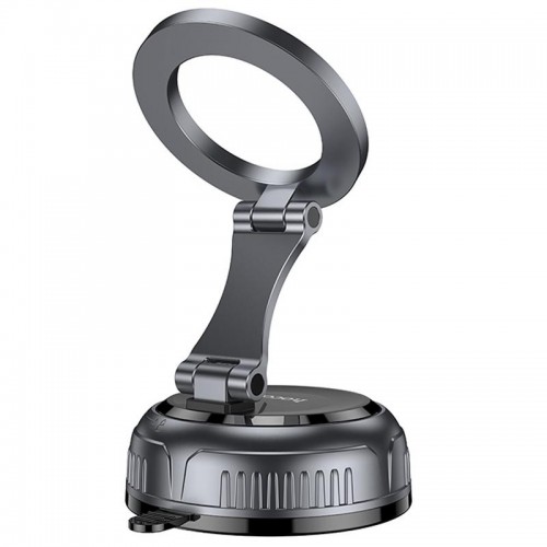 Автотримач Hoco H92 High vacuum suction cup magnetic (universal) Black / Metal gray
