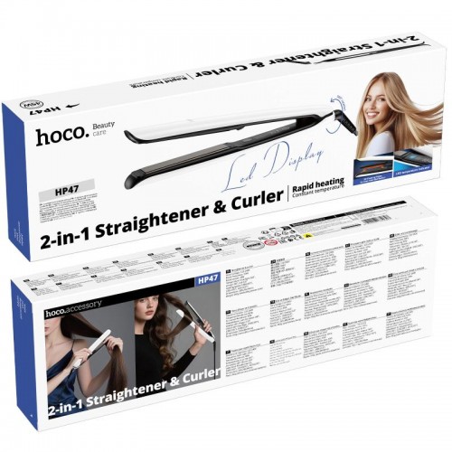 Выпрямитель для волос Hoco HP47 Explicit White