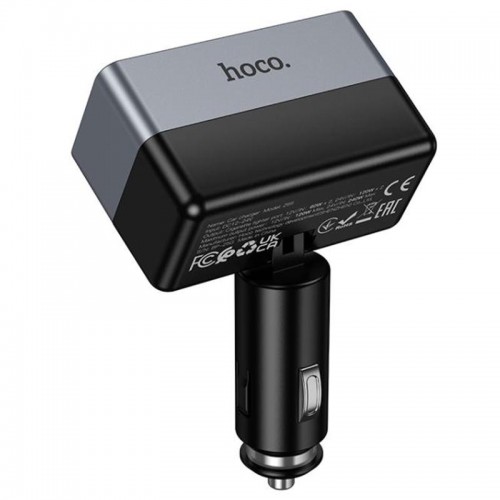АЗП Hoco Z65A Smart cigarette lighter PD45W (1USB-A/2C) Black